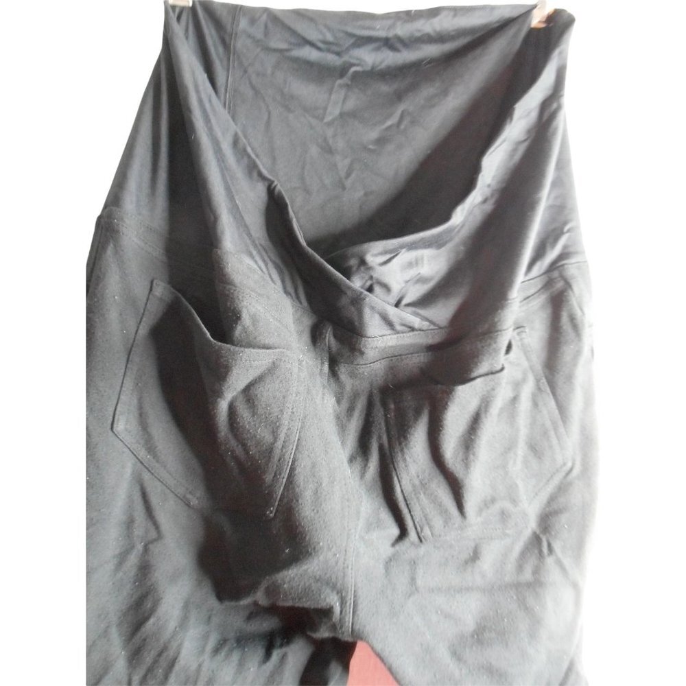 Isabel Maternity Ponte Pocket Maternity Legging Crossover Panel pull on Sz XL - Picture 8 of 8